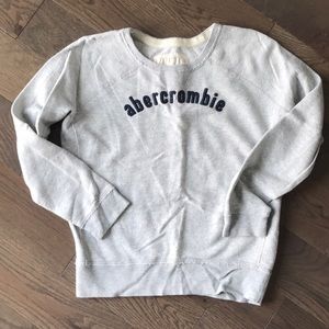 abercrombie crew neck sweatshirt
